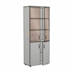 Мебель для персонала Офисный шкаф со стеклом пр./бронза ЛФ217