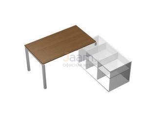 Мебель для персонала Стол рабочий (140) на опорной тумбе правой (БЕЗ ТУМБЫ) КВ 0113