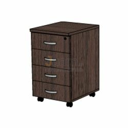 Мебель для персонала Офисная тумба мобильная с 4 ящ. с замком ТФ201