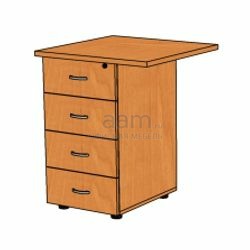 Мебель для персонала Офисная тумба приставная с замком ТФ216