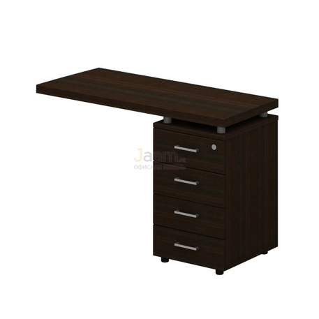 Кабинет руководителя Брифинг-приставка на опорной тумбе левая КТЛ-768