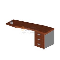 Кабинет руководителя Тумба с правым топом к столу СТ-1.6
