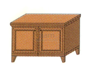 Мебель для гостиниц Офисная тумба для холодильника и ТВ 2-дверная РЕ 580 БТ