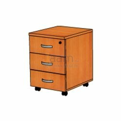 Мебель для персонала Офисная тумба мобильная с 3 ящ. с замком ТФ210