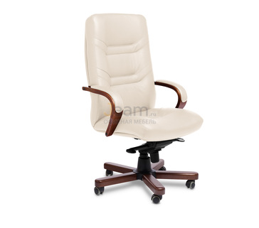 Кресло для руководителя MINISTER A кожа+кож.зам.