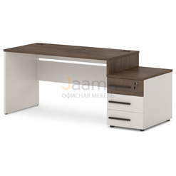 Мебель для персонала Стол с опорной тумбой правый T-25пр